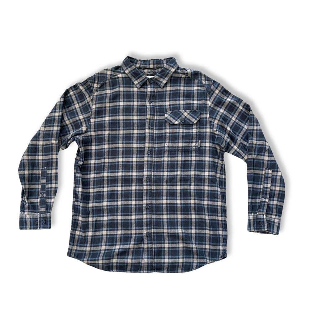 Columbia Men’s Button Down Plaid Long Sleeve Flannel Shirt Omni Wick